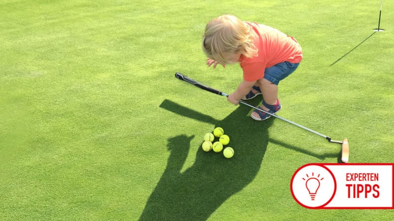 Auch für kleinere Kinder bieten Übungsanlagen in Golf Clubs viele Gelegenheiten. (Foto: Fabian Bünker)