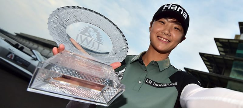Sieger-Selfie von Sung Hyun Park nach dem dritten Saisonsieg auf der LPGA Tour. (Foto: Twitter/@LPGA)