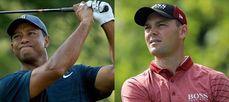 Martin Kaymer und Tiger Woods zeigten zum Auftakt der PGA Championship 2018 eine gehörige portion Kampfgeist. (Foto: Getty)