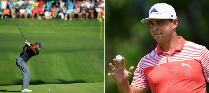 Tiger Woods spielt bei der PGA Championship 2018 stark auf, während Gary Woodland die Spitze verteidigt. (Foto: Getty)