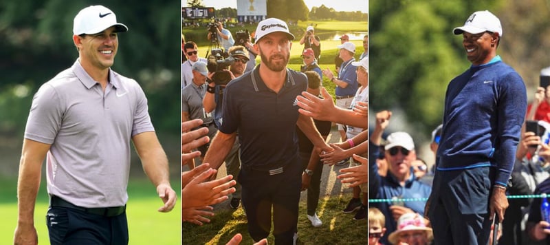 Brooks Koepka, Dustin Johnson und Tiger Woods: Sie alle wollen bei der Northern Trust gewinnen. (Foto: Instagram/@pgatour)