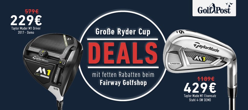 Ryder Cup Angebote beim Fairway Golfshop (Foto: Golf Post)