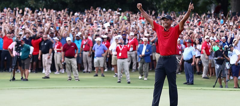 Tiger Woods gewinnt mit der Tour Championship seinen 80. Titel auf der PGA tour. (Foto: Getty)