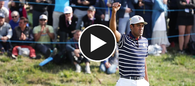 Tony Finau mutiert beim Ryder Cup 2018 zum Glückspilz. (Foto: Getty)