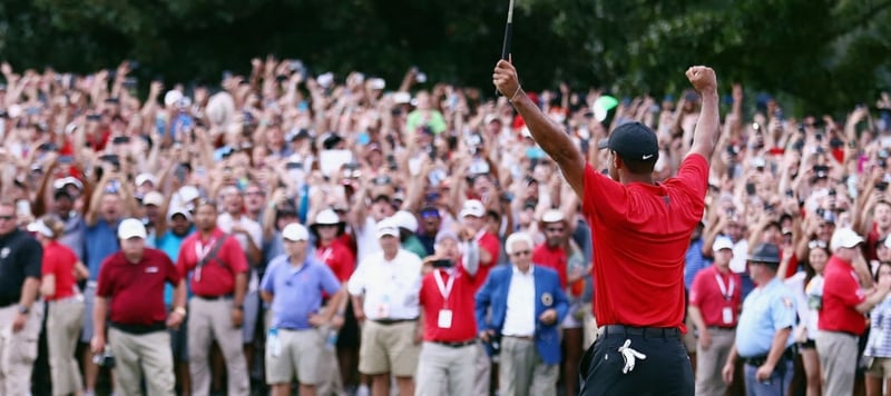 Tiger Woods schafft mit seinem 80. Sieg auf der PGA Tour eines der größten Comebacks in der Golf-Geschichte. (Foto: Getty)