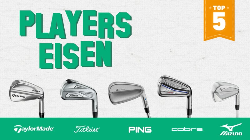 Eisensätze für Profis: Wir haben die Top 5 Players Eisen des Jahres 2018 für Sie. (Foto: TaylorMade, Titleist, Ping, Cobra, Mizuno)