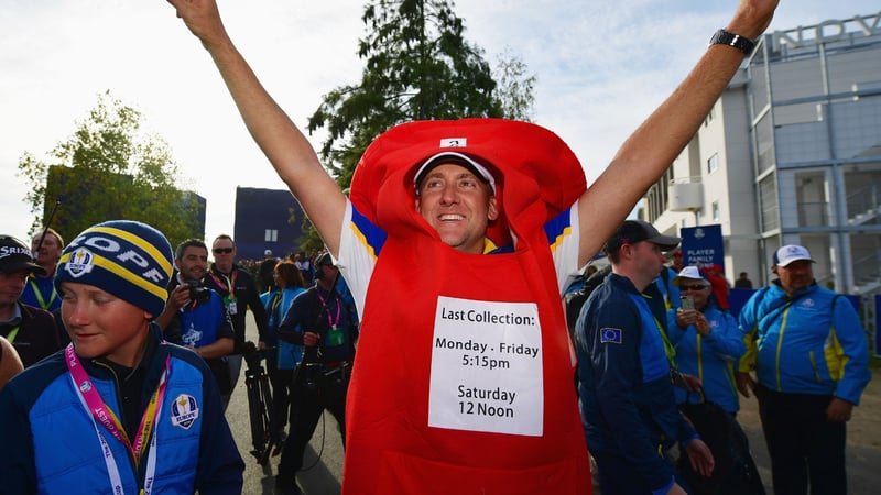 Ian Poulter feiert den Ryder-Cup-Sieg und wir schauen auf ein Jahr voller Back Nine zurück. (Foto: Getty)