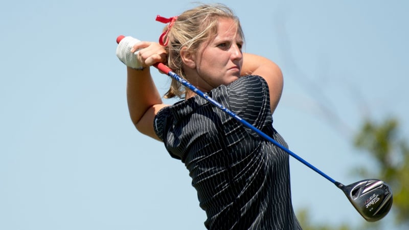 Leonie Harm ist als einzige deutsche Starterin bei der Augusta National Women’s Amateur Championship. (Foto: Twitter/@American_MWGolf)