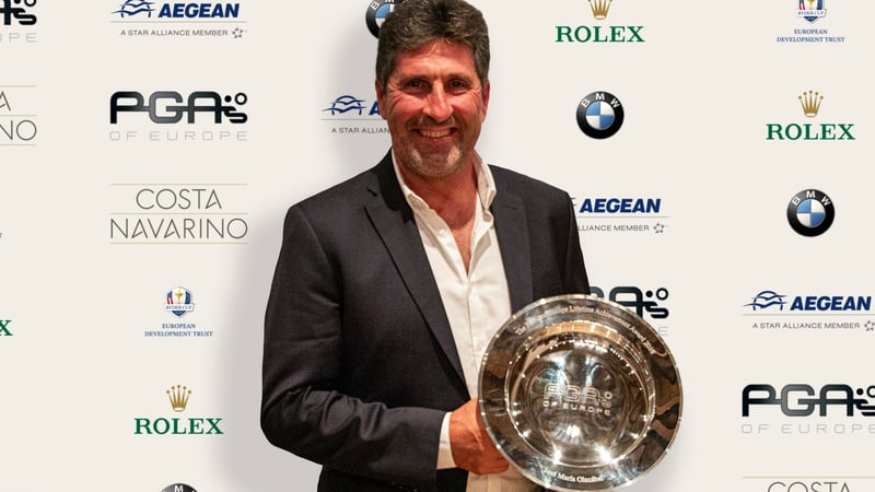 2018 PGAs of Europe Lifetime Achievement Award Winner, José María Olazábal. (Foto: PGAs of Europe)