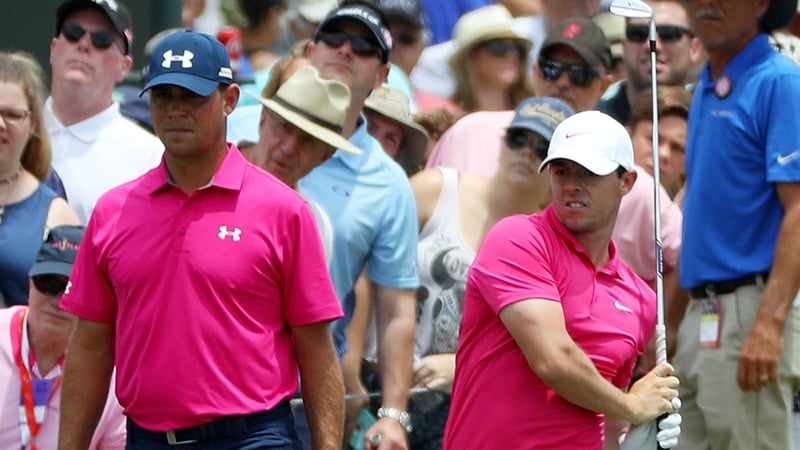 Gary Woodland bleibt auf der PGA Tour drei Schläge vor Rory McIlroy. (Foto: Getty)