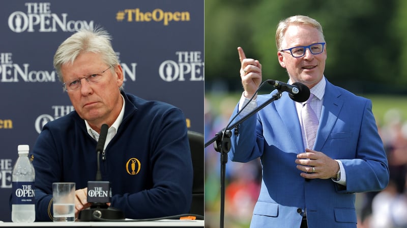 Martin Slumbers und Keith Pelley äußern sich in der Regelfrage um Haotong Li. (Foto: Getty)