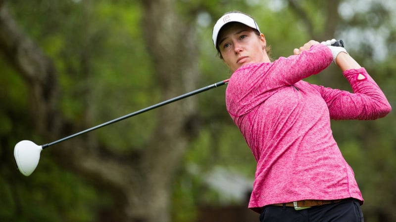 Die 23-jährige Laura Fünfstück wird in Abu Dhabi auf der Ladies European Tour starke Elfte. (Foto: Twitter/@LETgolf)