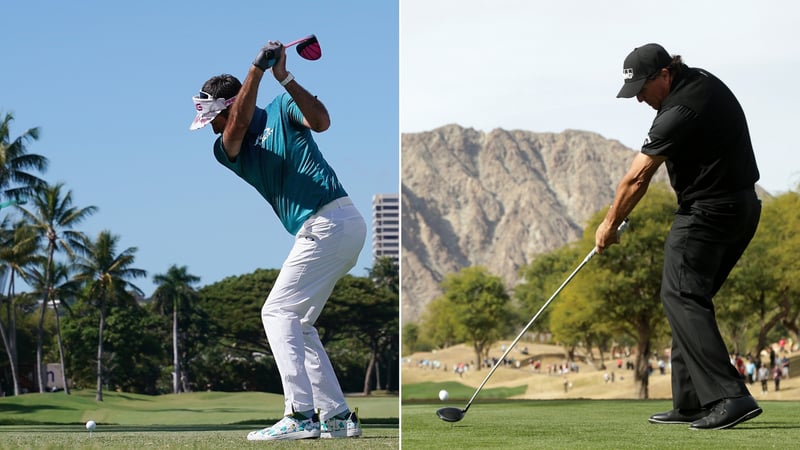 Bubba Watson und Phil Mickelson gehören zu den bekanntesten Linkshand-Golfern der Welt. (Foto: Getty)