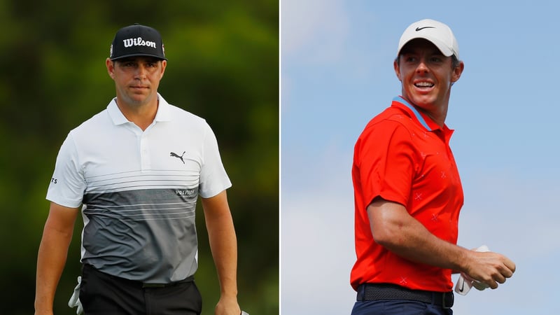 Rory McIlroy hat Gary Woodland fest im Blick. (Foto: Getty)