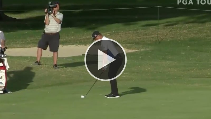 Gary Woodland mit dem beeindruckenden Stinger auf der PGA Tour. (Foto: Twitter/@PGATOUR)