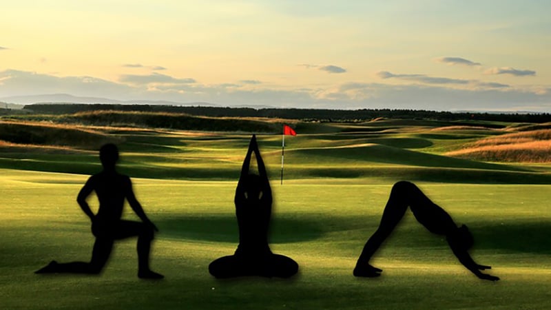 Golf und Yoga