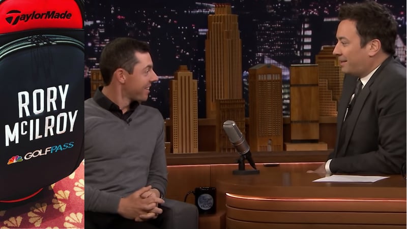 Rory McIlroy erklärt GamePass in der Tonight Show with Jimmy Fallon. (Fotos: Instagram.com/golfchannel und Youtube.com/latenight)