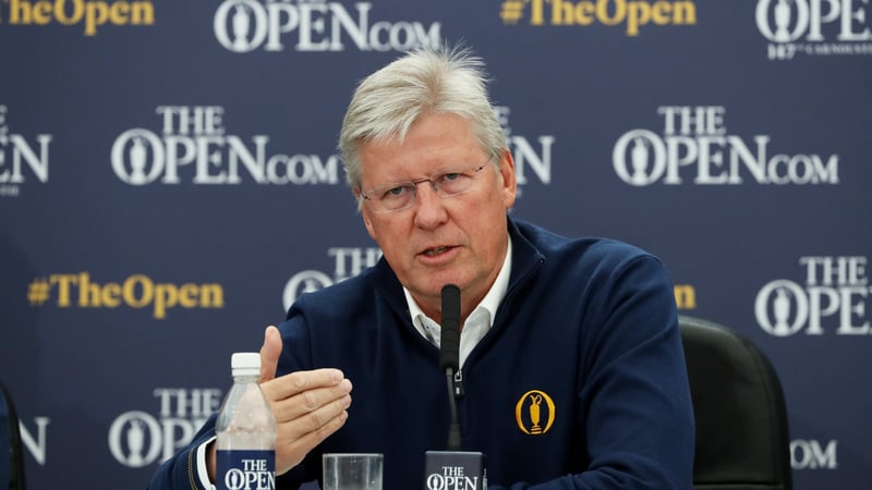 Martin Slumbers, Geschäftsführer der R&A, zeigt sich besorgt bei der Pressekonferenz zur 148. Open Championship über einen möglichen No-Deal Brexit. (Foto: Getty)