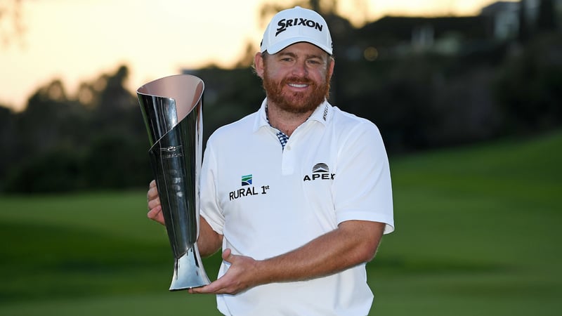 Ein glücklicher J.B. Holmes nach seinem Sieg bei der Genesis Open 2019 auf der PGA Tour. (Foto: Getty)