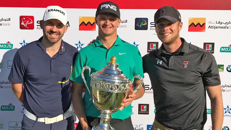 Der Pole Mateusz Gradecki triumphiert in Casablanca, Marokko, auf der Pro Golf Tour. (Foto: Pro Golf Tour)