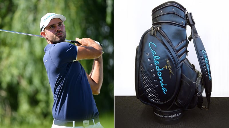 Das Caledonia-Golfbag von Bernd Ritthammer aus der Saison 2016. (Foto: Getty/United Charity)