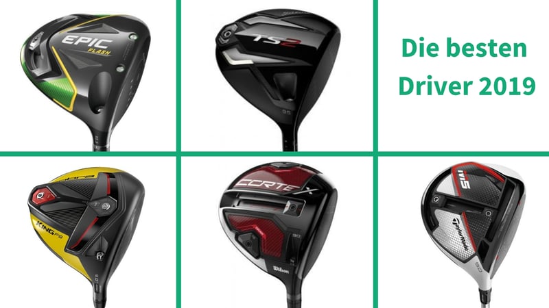 Die besten Driver 2019 im Überblick. (Foto: Callaway/Titleist/TaylorMade/Cobra/Wilson)