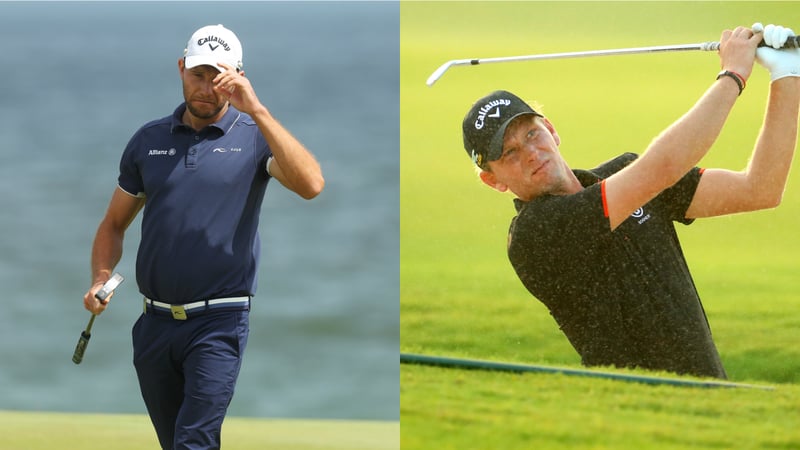 Maximilian Kieffer und Marcel Siem bei der Oman Open der European Tour. (Foto: Getty)