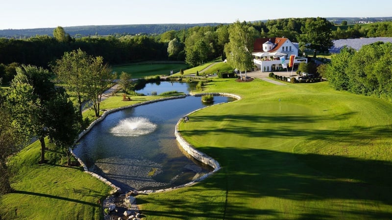 Blick auf das Clubhaus des GC Sigmaringen. (Foto: GC Sigmaringen)