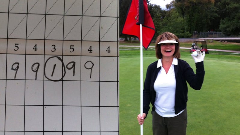 Paula Rich und ihre ungewöhnliche Scorekarte. (Foto: Twitter/@williamrrich)