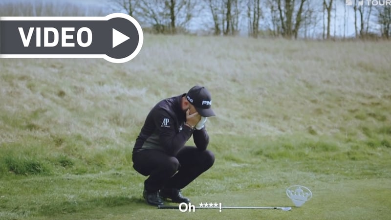 Andy Sullivan stellt sich der Hole-in-One Challenge (Foto: YouTube)