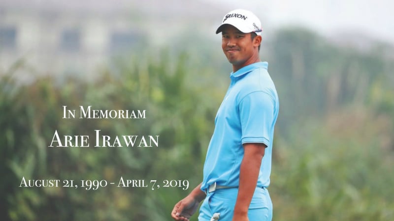Die PGA Tour China gedenkt dem verstorbenen Profigolfer Arie Irawan. (Foto: Twitter.com/@PGATOURChina)