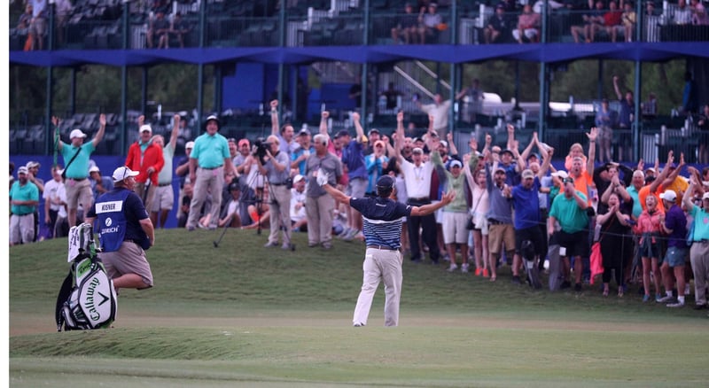 Jubelnde Fans beim Finale der Zurich Classic 2017. (Foto: Getty)