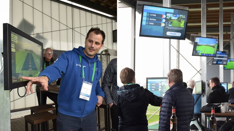 Eröffnung der Toptracer Anlage auf der Driving Range von GolfCity Pulheim bei Köln. (Foto: GolfCity)