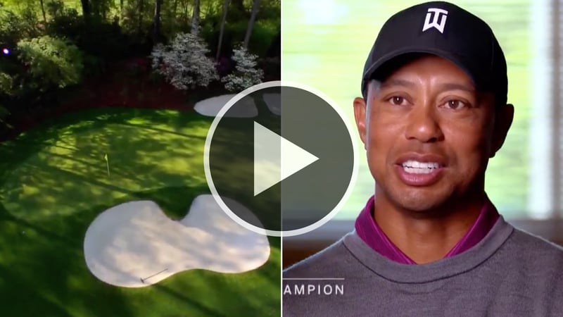 Die Amen Corner im Augusta National kann einem beim US Masters 2019 um den Sieg bringen. Tiger Woods erklärt, wie man sie spielt. (Foto: Twitter/@GOLFTV)