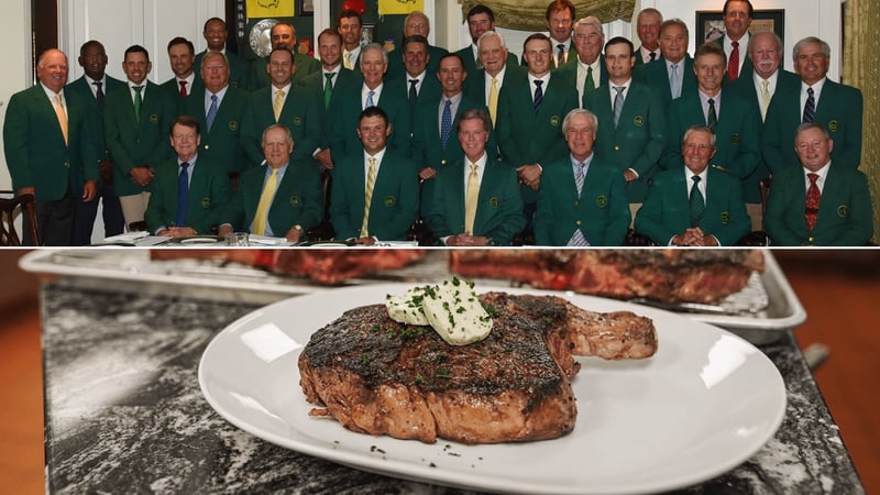 Patrick Reed lud die ehemaligen Masters-Sieger zum Champions Dinner ein und servierte Rib-Eye-Steaks. (Foto: Twitter/@TheMasters)