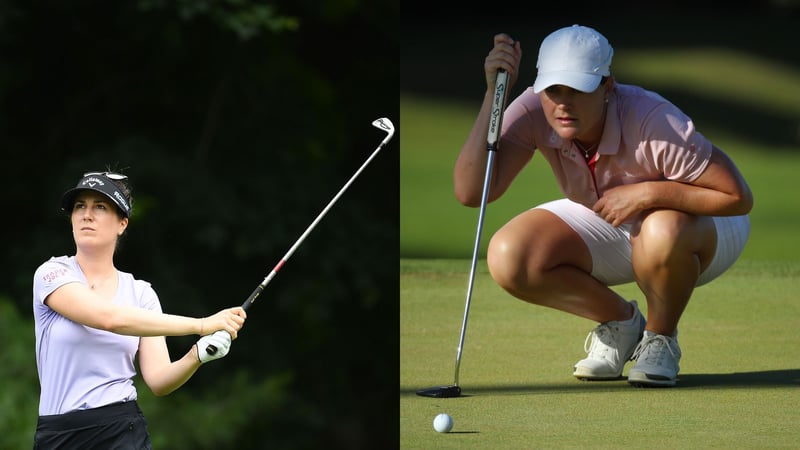 Sandra Gal und Carolina Masson spielen sich bei der Pure Silk Championship souverän ins Wochenende. (Foto: Getty)