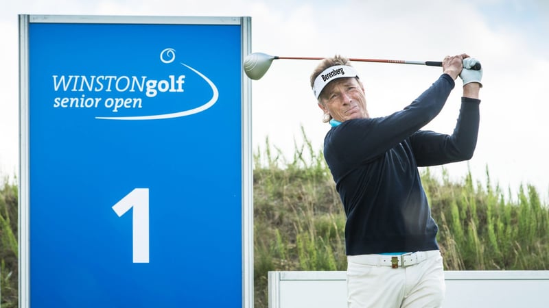 Bernhard Langer im Interview im Vorfeld der Winstongolf Senior Open. (Foto: Stefan von Stengel)