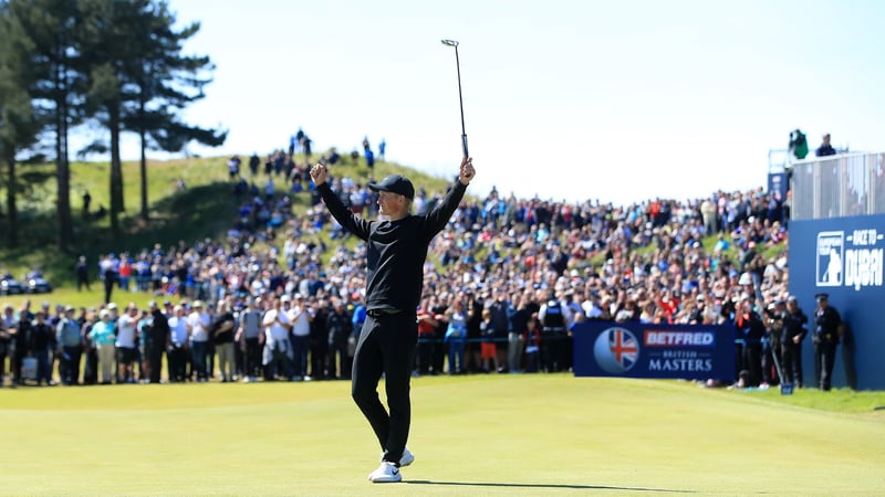 Marcus Kinhult entscheidet das British Masters in letzter Sekunde für sich. (Foto: Getty)