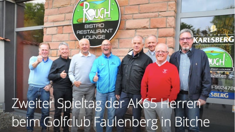 Zweiter Spieltag der AK65 Herren beim Golfclub Faulenberg in Bitche. (Bild: GC Barbarossa)