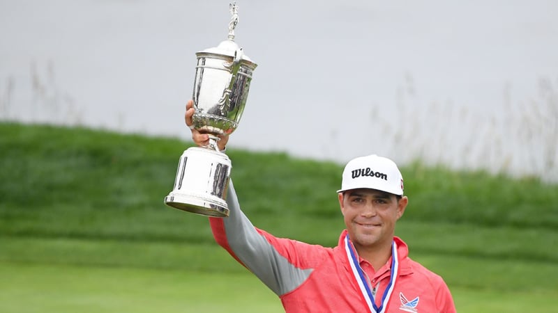 Gary Woodland sichert sich den Sieg bei der US Open 2019 in Pebble Beach. (Foto: Getty)