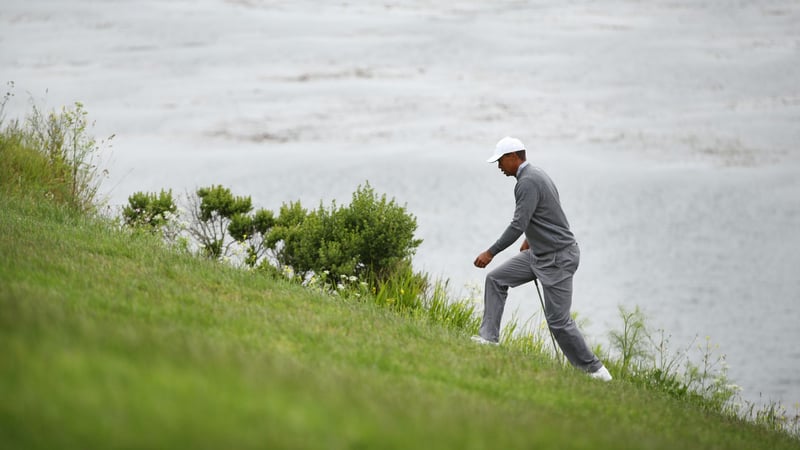 Für Tiger Woods ist der Moving Day bei der US Open Golf 2019 eine Achterbahnfahrt. (Foto: Getty)