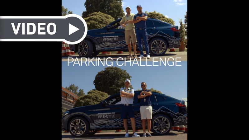 Maximillian Kieffer und Bernd Wiesberger stellen sich der Parking Challenge. (Foto: Getty)