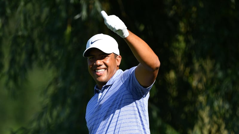 Jhonattan Vegas in bester Laune auf dem GC München Eichenried. (Foto: Getty)