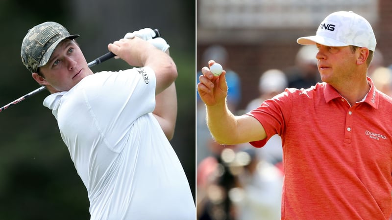 Sepp Straka (li.) und Nate Lashley auf der PGA Tour bei der Rocket Mortage Classic 2019. (Foto: Getty)