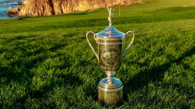 Die Trophäe für den Sieger der US Open 2019. (Foto: Twitter/@usopengolf)