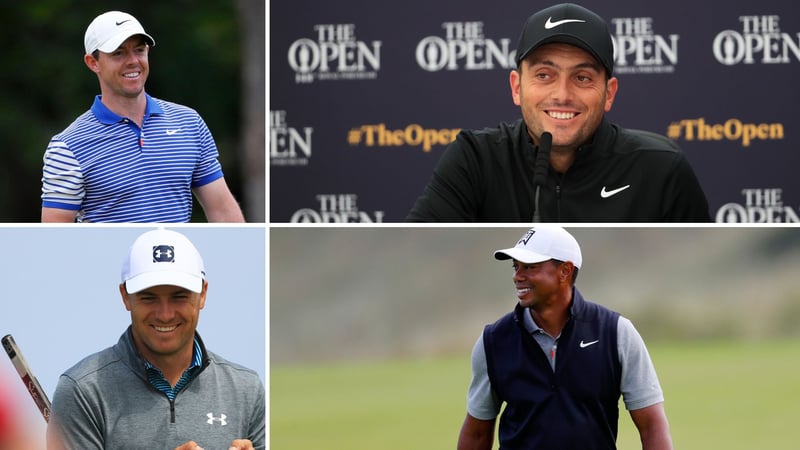 Tiger Woods, Rory McIlroy, Jordan Spieth und Francesco Molinari gehören zu den Teilnehmern der British Open 2019. (Foto: Getty)