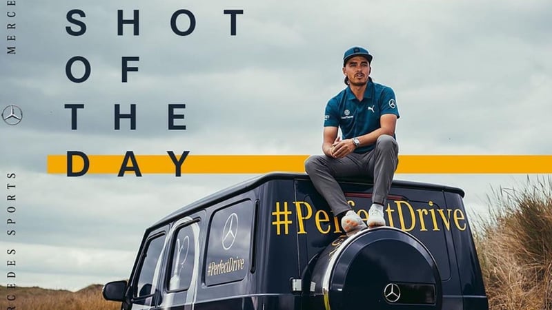 Rickie Fowler im Interview nach seinem Auftakt in die British Open 2019. (Foto: Mercedes-Benz Golf)