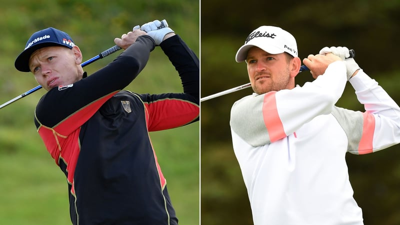 Matthias Schmid und Bernd Wiesberger in Runde 1 der British Open 2019. (Foto: Getty)