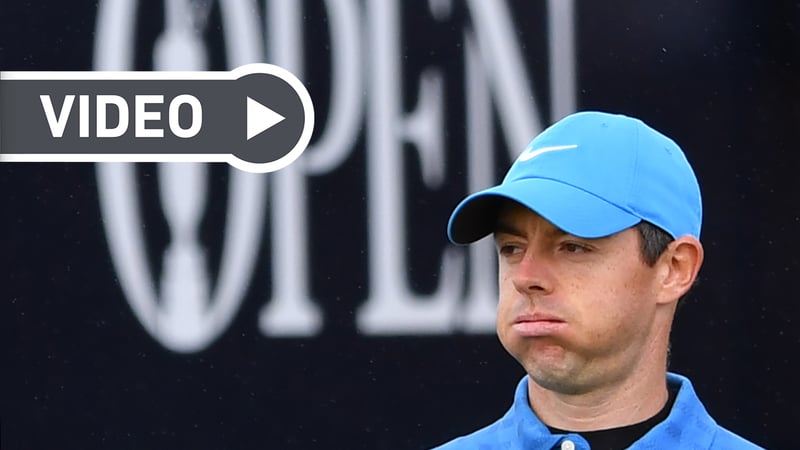 Rory McIlroy war bereits nach seinem ersten Schlag bei der British Open 2019 bedient. (Foto: Getty)