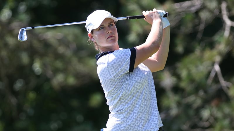 Caroline Masson live bei der Evian Championship 2019. (Foto: Getty)